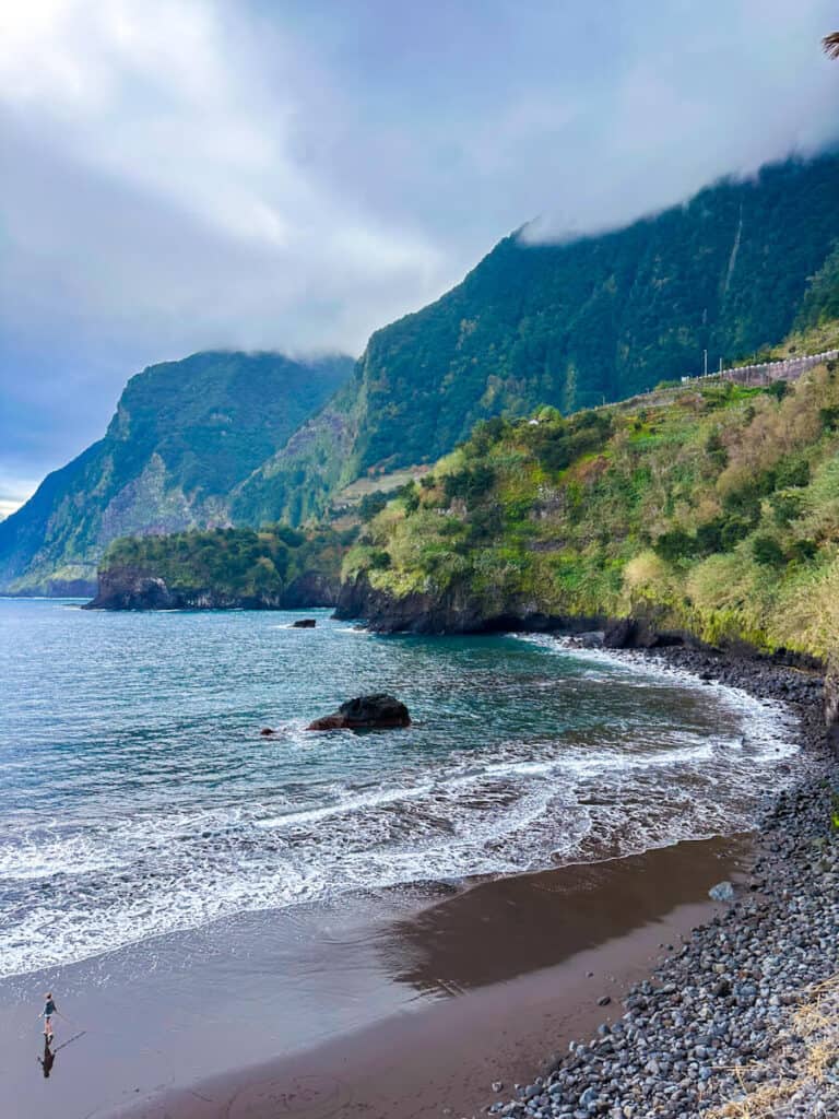 Portugal Maderia Black beach view