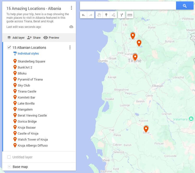 Places to visit in Albania